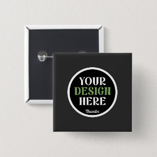 custom, unique, sleek & minimalist hershey®'s kiss 15 cm square badge