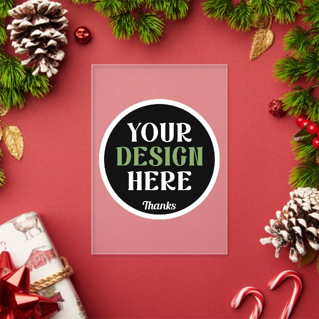 custom, unique, sleek & minimalist hershey®'s kiss acrylic invitations (Insitu (Holiday))