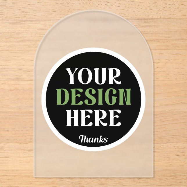 custom, unique, sleek & minimalist hershey®'s kiss acrylic invitations (Front)