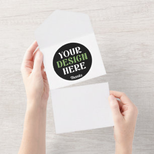 custom, unique, sleek & minimalist hershey®'s kiss all in one invitation