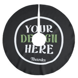 custom, unique, sleek & minimalist hershey®'s kiss brushed polyester tree skirt