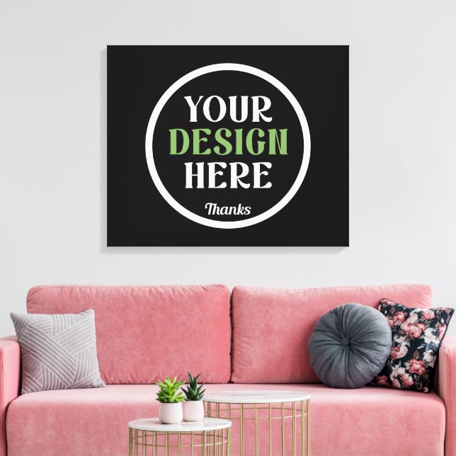 custom, unique, sleek & minimalist hershey®'s kiss canvas print (Insitu(LivingRoom))