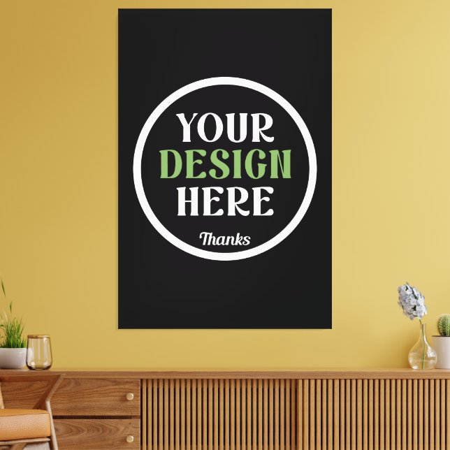 custom, unique, sleek & minimalist hershey®'s kiss canvas print (Insitu(LivingRoom))