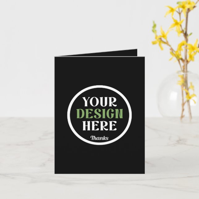 custom, unique, sleek & minimalist hershey®'s kiss card (Yellow Flower)