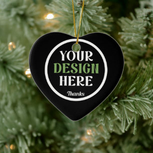 custom, unique, sleek & minimalist hershey®'s kiss ceramic tree decoration