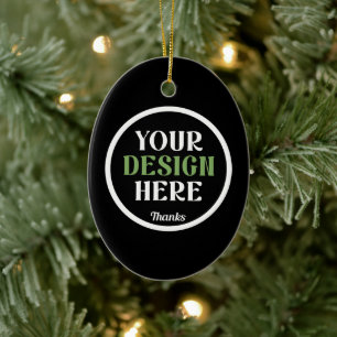 custom, unique, sleek & minimalist hershey®'s kiss ceramic tree decoration