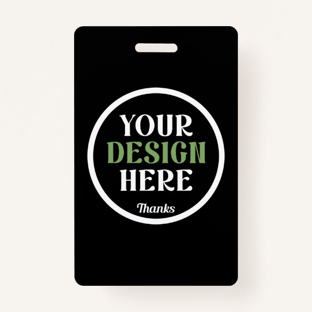 custom, unique, sleek & minimalist hershey®'s kiss ID badge (Front)