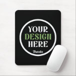 custom, unique, sleek & minimalist hershey®'s kiss mouse mat<br><div class="desc">This design is accessible to all. Feel free to customise the logo, images, text, and colours according to your preferences. Thank you very much.</div>