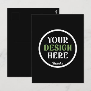 custom, unique, sleek & minimalist hershey®'s kiss postcard