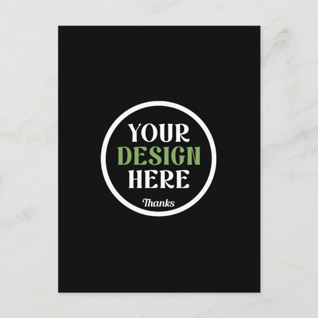 custom, unique, sleek & minimalist hershey®'s kiss postcard (Front)