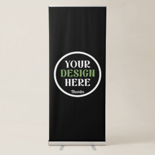 custom, unique, sleek & minimalist hershey®'s kiss retractable banner