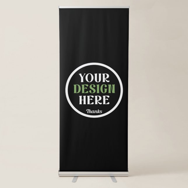 custom, unique, sleek & minimalist hershey®'s kiss retractable banner (Front)