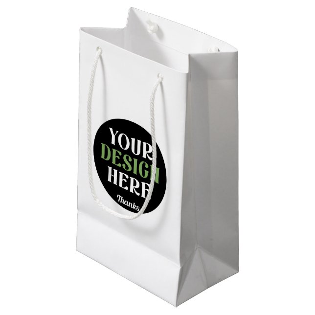 custom, unique, sleek & minimalist hershey®'s kiss small gift bag (Front Angled)