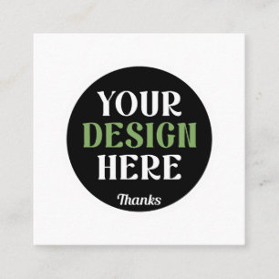 custom, unique, sleek & minimalist hershey®'s kiss square business card