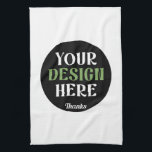 custom, unique, sleek & minimalist hershey®'s kiss tea towel<br><div class="desc">This design is accessible to all. Feel free to customise the logo,  images,  text,  and colours according to your preferences. Thank you very much.</div>
