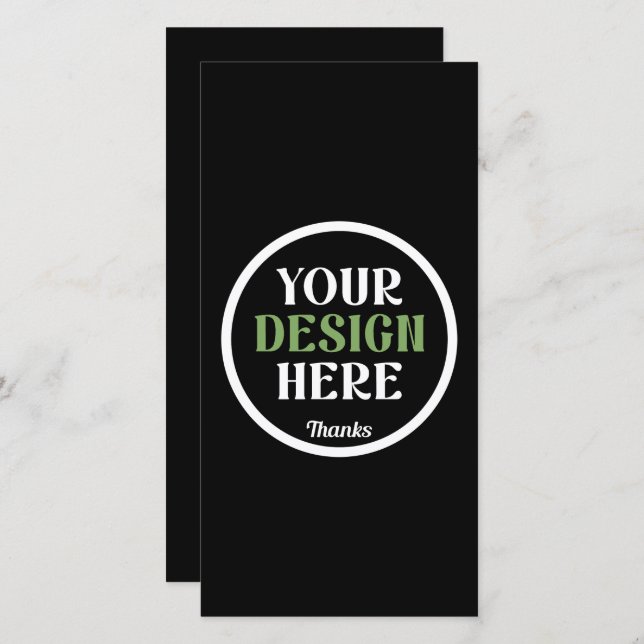 custom, unique, sleek & minimalist hershey®'s kiss thank you card (Front/Back)