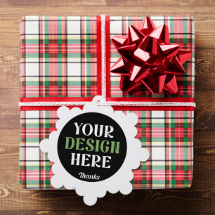 custom, unique, sleek & minimalist hershey®'s kiss tree decoration card