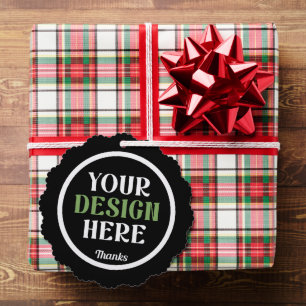 custom, unique, sleek & minimalist hershey®'s kiss tree decoration card