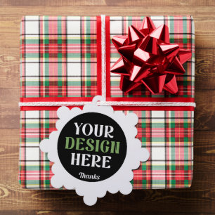 custom, unique, sleek & minimalist hershey®'s kiss tree decoration card