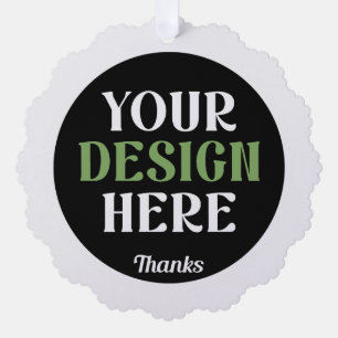 custom, unique, sleek & minimalist hershey®'s kiss tree decoration card