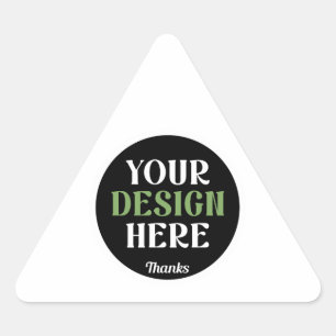 custom, unique, sleek & minimalist hershey®'s kiss triangle sticker