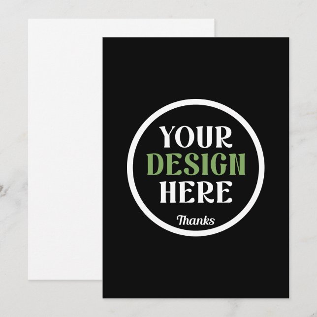 custom, unique, sleek & minimalist holiday card (Front/Back)