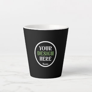 custom, unique, sleek & minimalist latte mug