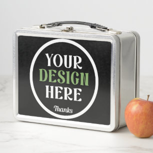 custom, unique, sleek & minimalist metal lunch box