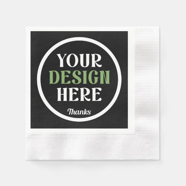 custom, unique, sleek & minimalist napkin (Front)