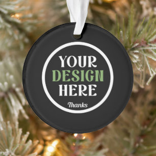 custom, unique, sleek & minimalist ornament