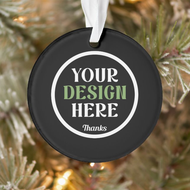 custom, unique, sleek & minimalist ornament (Tree)