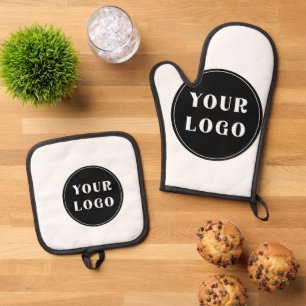 custom, unique, sleek & minimalist oven mitt & pot holder set