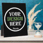 custom, unique, sleek & minimalist plaque<br><div class="desc">This design is accessible to all. Feel free to customise the logo,  images,  text,  and colours according to your preferences. Thank you very much.</div>