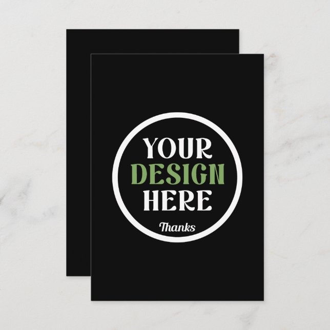 custom, unique, sleek & minimalist RSVP card (Front/Back)