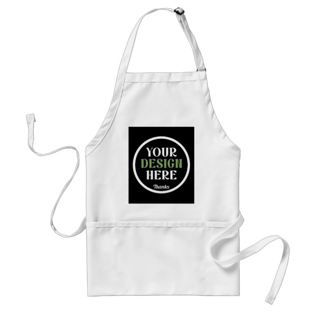 custom, unique, sleek & minimalist standard apron (Front)