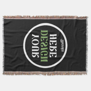 custom, unique, sleek & minimalist throw blanket