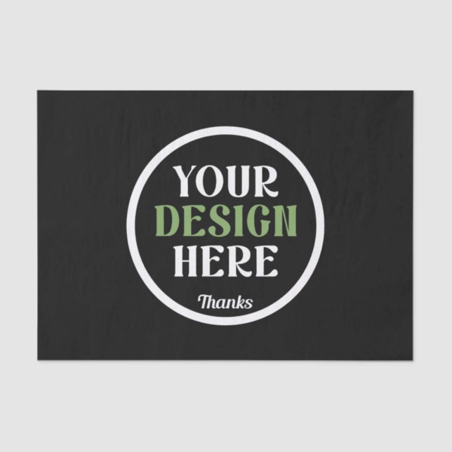 custom, unique, sleek & minimalist tissue paper (Front)