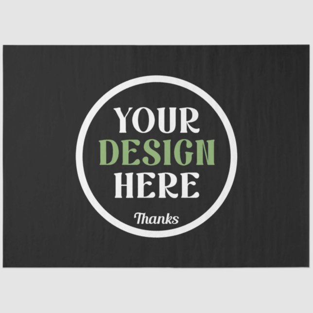 custom, unique, sleek & minimalist tissue paper (Front)