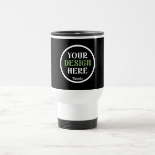 custom, unique, sleek & minimalist travel mug