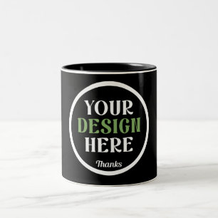 custom, unique, sleek & minimalist Two-Tone coffee mug