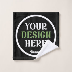custom, unique, sleek & minimalist wash cloth