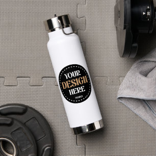 custom, unique, sleek & minimalist water bottle