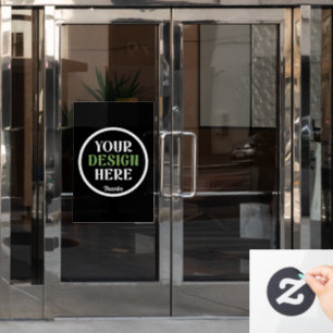 custom, unique, sleek & minimalist window cling