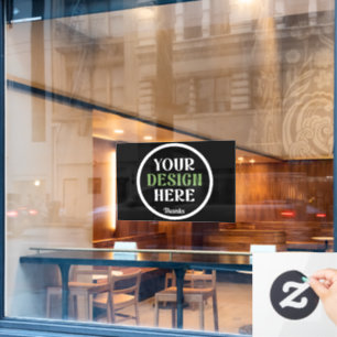 custom, unique, sleek & minimalist window cling