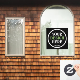 custom, unique, sleek & minimalist window cling