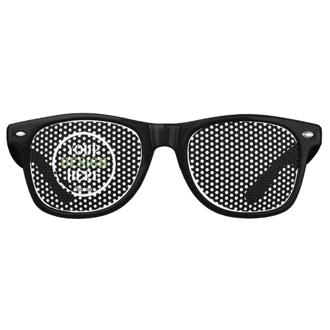 custom, unique, sleek & minimalistParty Sunglasses (Front)