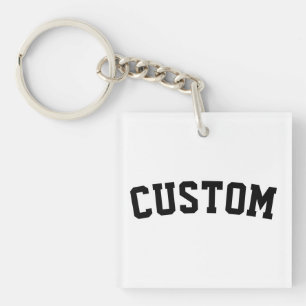 Custom University College Letter Her Graduate Gift Key Ring