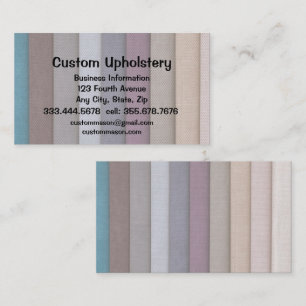 Custom Upholstery Boat Business Card