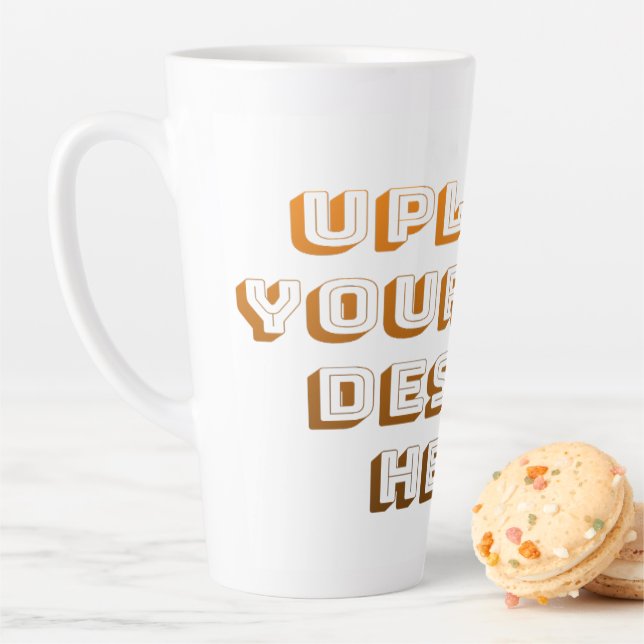 Custom Upload Design Product Latte Mug (In Situ)
