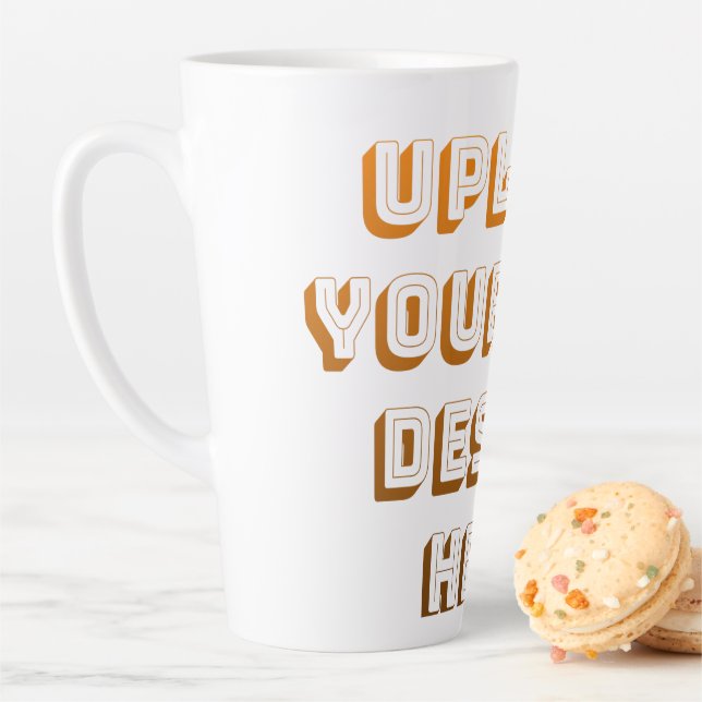 Custom Upload Design Product Latte Mug (In Situ)
